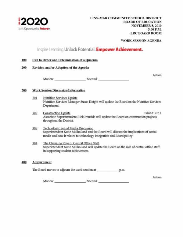 Spirit Opportunity Future Work Session agenda template in Word and PDF formats