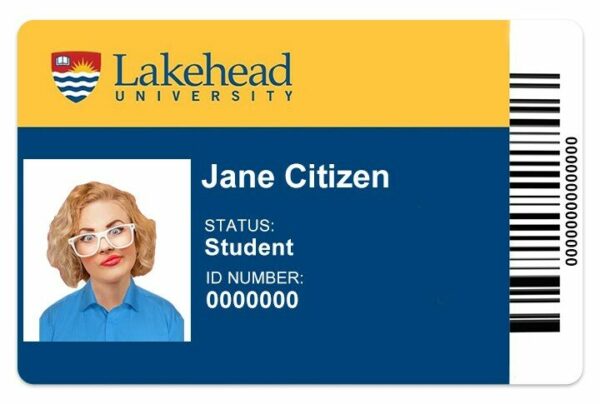 Lakehead University Student ID template in PSD format