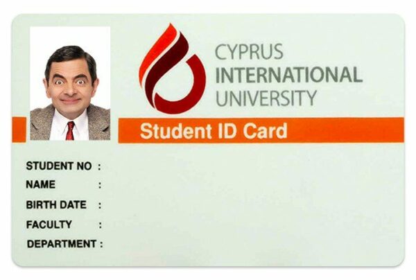 University of Cyprus Student ID template in PSD format