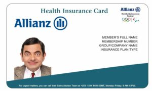 China health insurance card template in PSD format