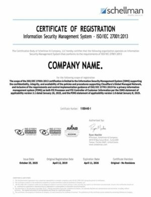 USA Florida certificate of registration Word and PDF template, version 2