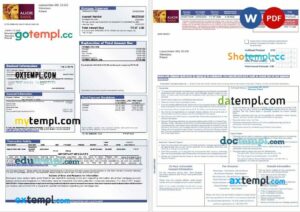 Poland Alior mortgage statement in Word and PDF formats