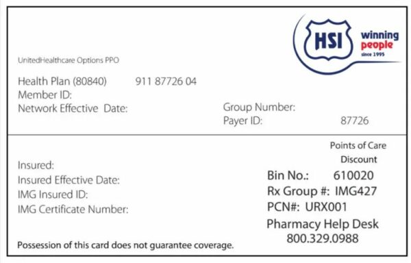 Seychelles health insurance card template in PSD format