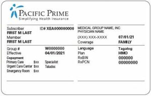 Tuvalu health insurance card template in PSD format