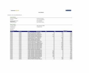 UAE Emirates NBD account statement Word and PDF template, version 2