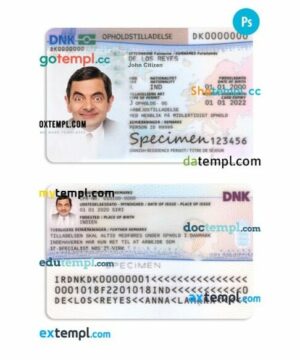 Denmark residence permit PSD example