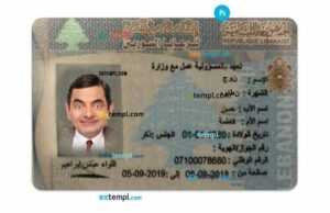 Lebanon residence permit PSD example