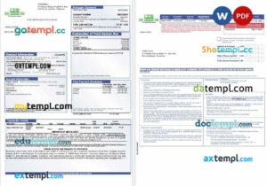 Tanzania CRDB Bank mortgage statement in Word and PDF formats, 3 pages