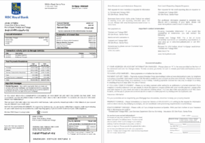 Trinidad and Tobago Royal Citizens Bank mortgage statement in Word and PDF formats