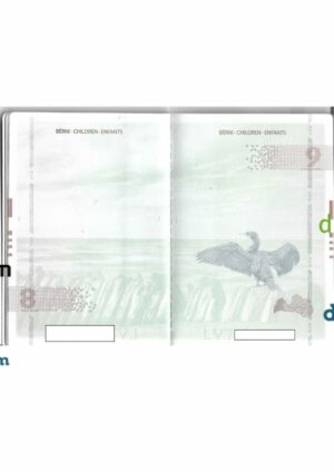 Latvia passport other pages PSD templates