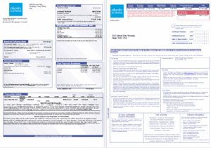 USA Charles Schwab & Co bank mortgage statement in Word and PDF formats, 3 pages