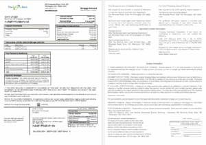 USA The Bancorp bank mortgage statement in Word and PDF formats