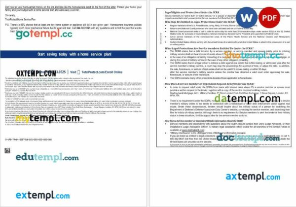United Kingdom Starling bank mortgage loan statement in Word and PDF formats, 8 pages - Image 4