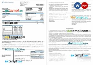 Uzbekistani KDB Bank mortgage statement in Word and PDF formats