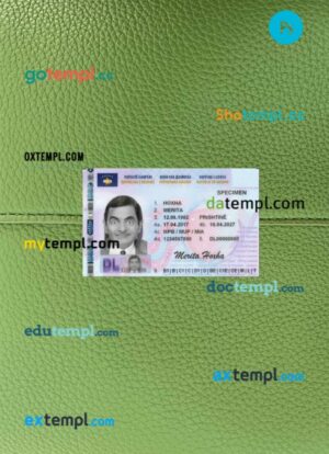 Kosovo driving license PSD files, scan look and photographed image, 2 in 1, 2017-present