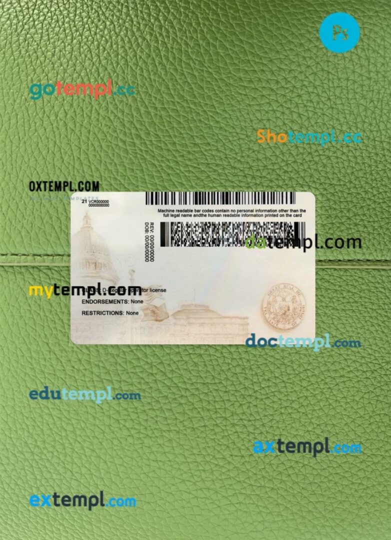 USA Idaho driving license PSD files, scan look and photographed image, 2 in 1, 2023-present - Image 2