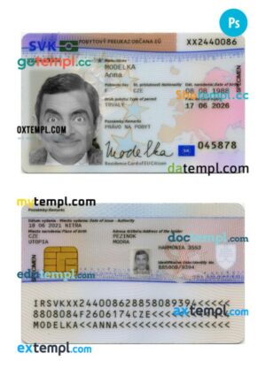 Slovakia residence permit PSD example